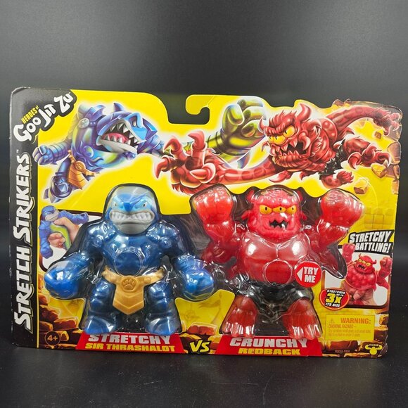 Heroes Of Goo Jit Zu Stretch Strikers Sir Thrashalot Vs Crunch Redback Versus - Picture 1 of 6